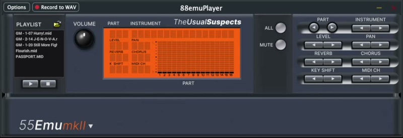 88EmuPlayer user interface