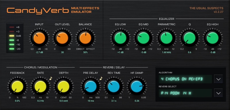 CandyVerb user interface